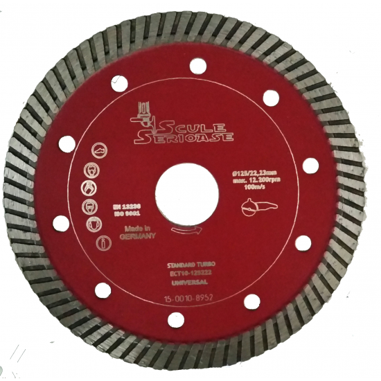 Disc diamantat ECT 10-STANDARD TURBO/Universal 180 mm