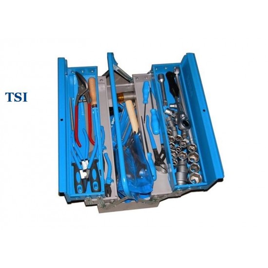 Trusa profesionala de scule pentru instalatori TSI in cutie metalica 43 piese Unior